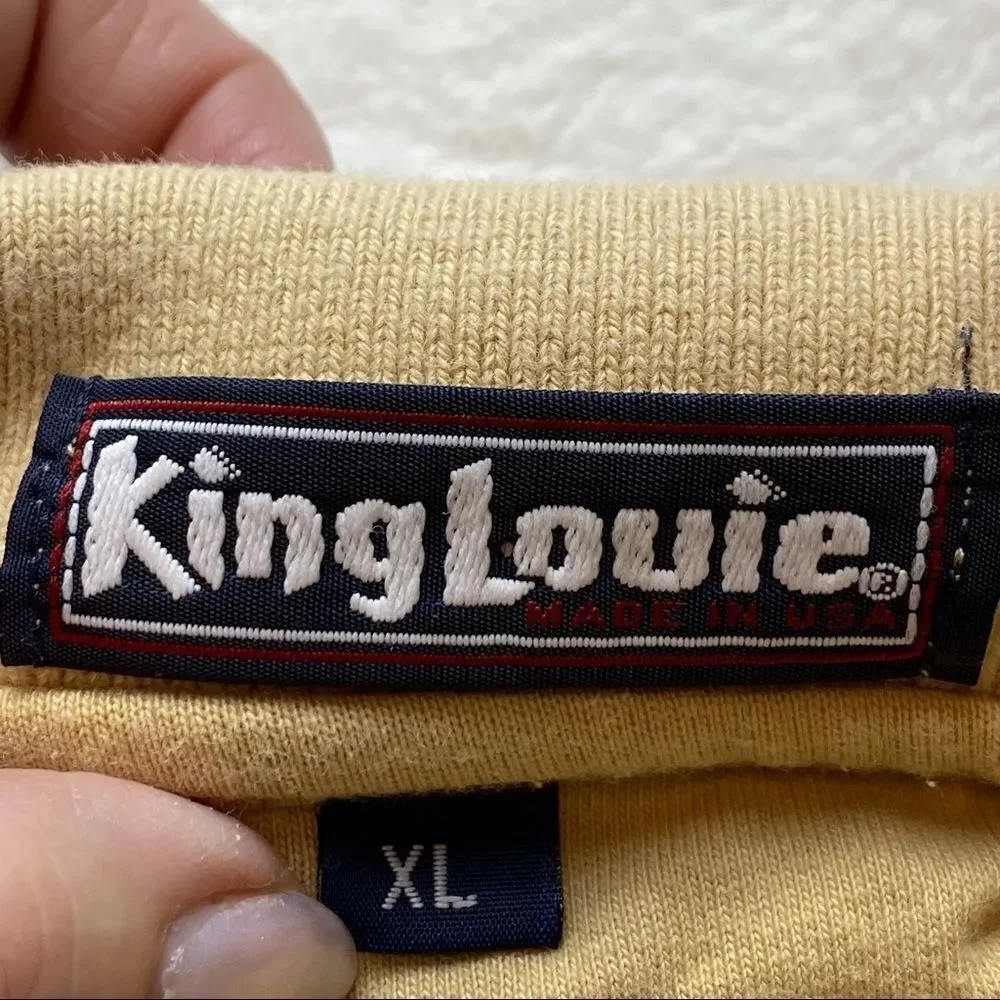 King Louie Gold Tone Polo Short